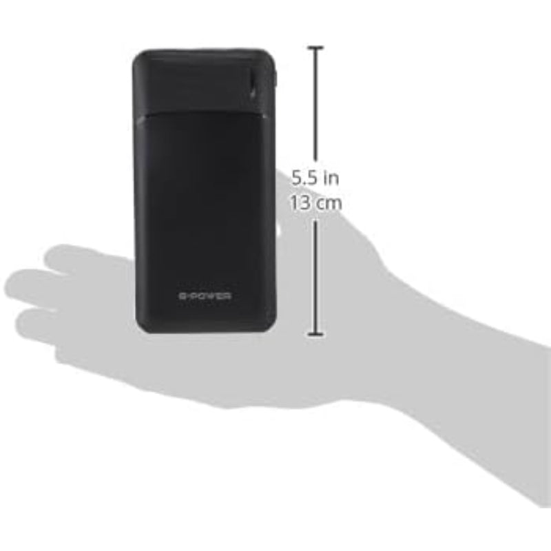 G-Power GP001 Power Bank | 10,000mAh, Brilliance Series, LED Display - Black