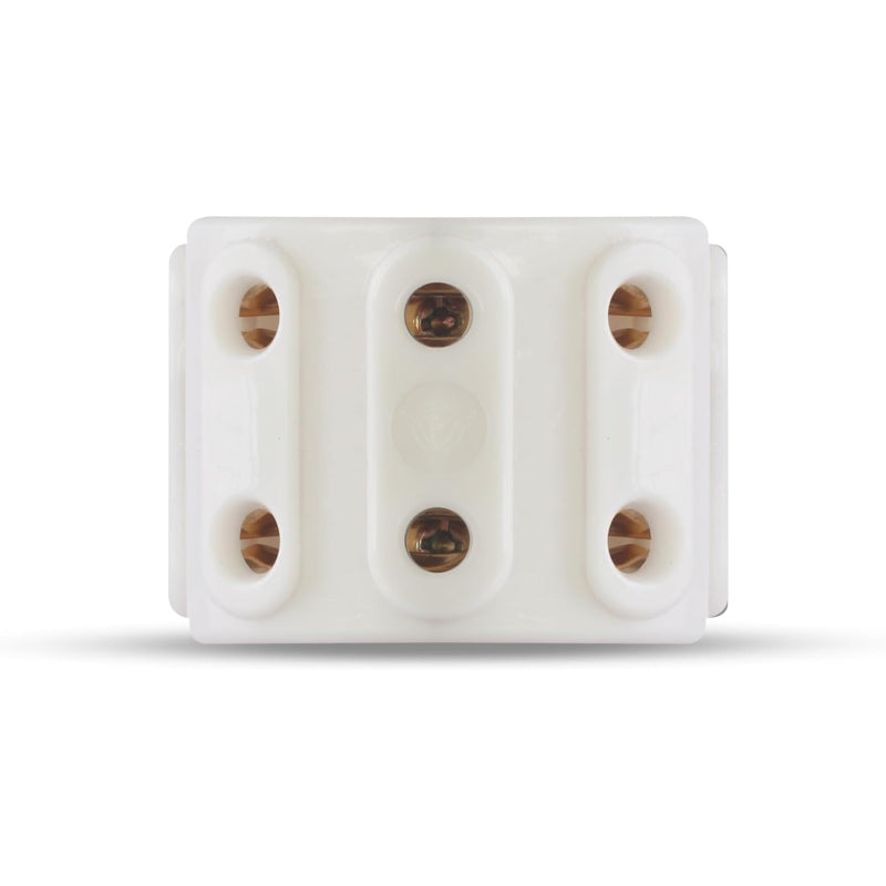 G-POWER GP236 Five-Way Extension Socket Adapter | High Quality, 5mm - White