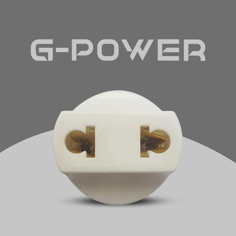 G-POWER GP125 Widening Plug Adapter | High Quality & Efficiency, 250V - White