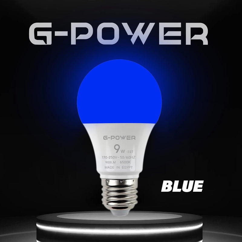 G-POWER GP560BU LED Lamp | Classic Design, 900 Lumen, 9W - Blue