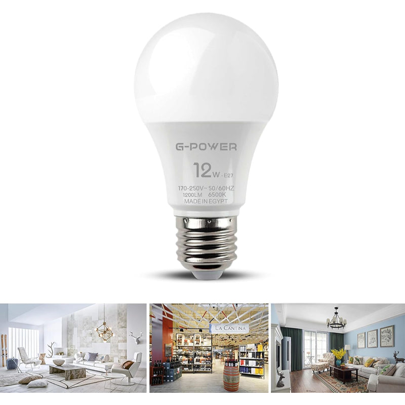 G-POWER GP561WE LED Lamp | Classic Design, 1200 Lumen, 12W - White