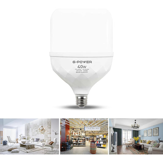 مصباح LED G-POWER GP565WE | تصميم كلاسيكي، 4000 لومن، 40 واط - أبيض