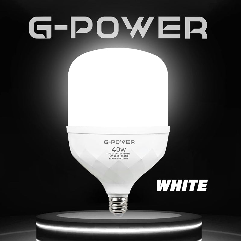 G-POWER GP565WE LED Lamp | Classic Design, 4000 Lumen, 40W - White