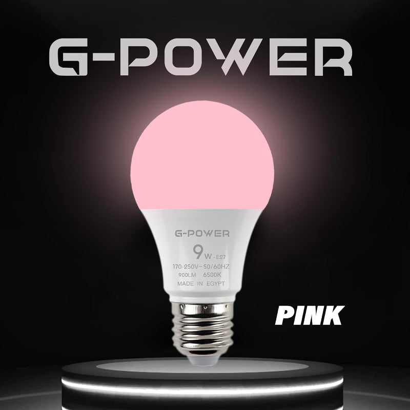 G-POWER GP560PK LED Lamp | Classic Design, 900 Lumen, 9W - Pink
