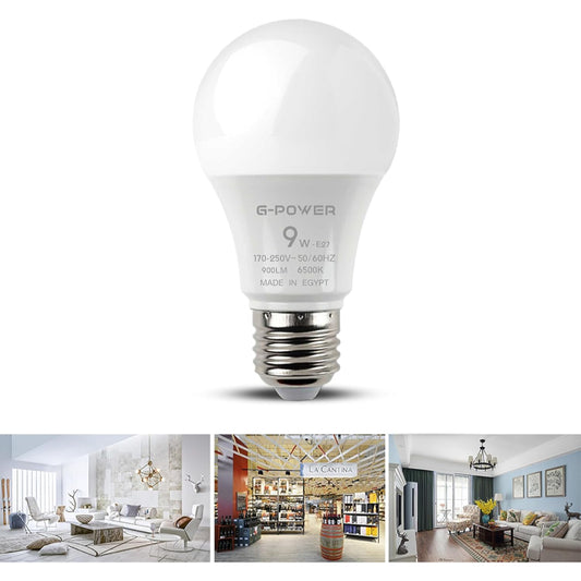 مصباح LED G-POWER GP560GD | تصميم كلاسيكي، 900 لومن، 9 واط - ذهبي