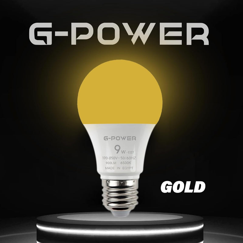 G-POWER GP560GD LED Lamp | Classic Design, 900 Lumen, 9W - Gold