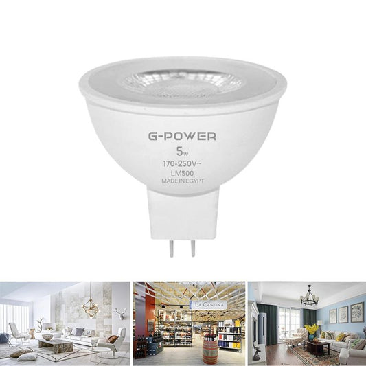 مصباح LED G-POWER GP556WE | تصميم كلاسيكي، 500 لومن، 5 واط - أبيض