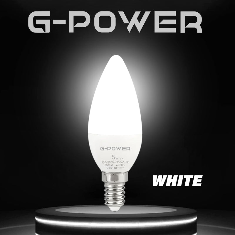 G-POWER GP558WE LED Lamp | Classic Design, 500 Lumen, 5W - White