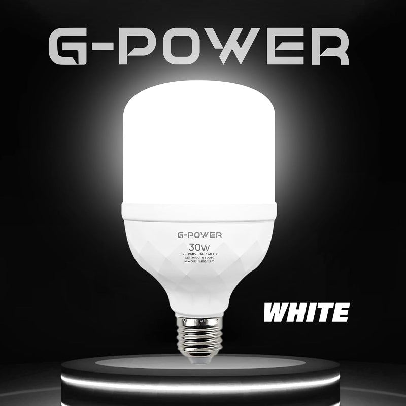 G-POWER GP564WE LED Lamp | Classic Design, 3000 Lumen, 30W - White