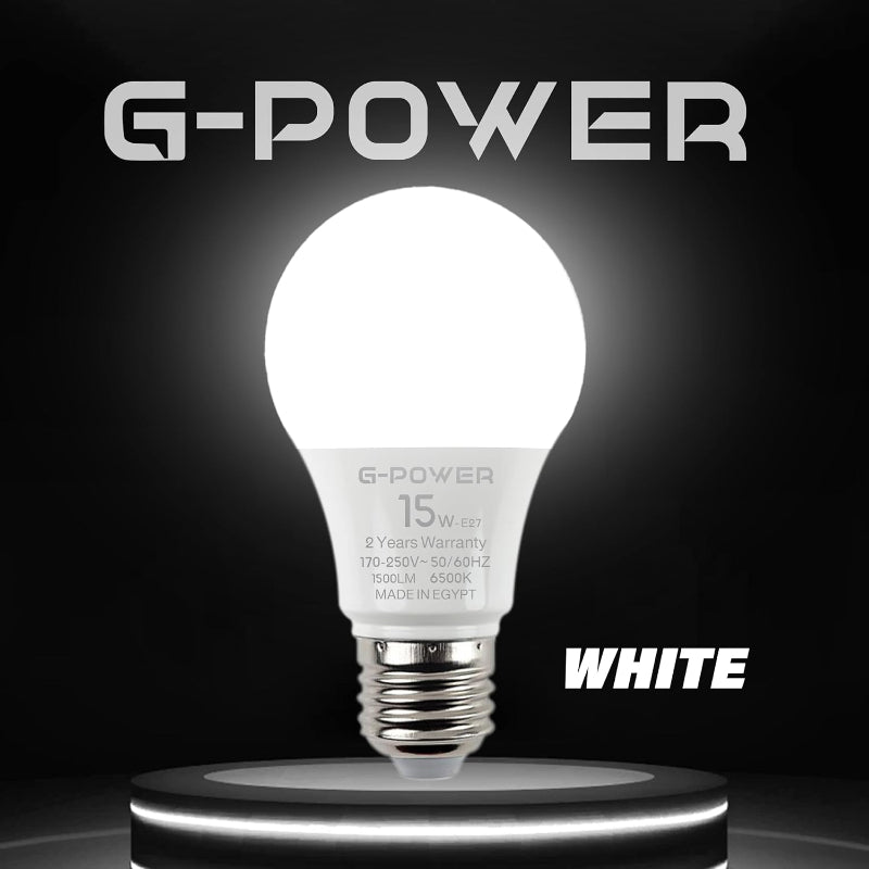 G-POWER GP562WE LED Lamp | Classic Design, 1500 Lumen, 15W - White