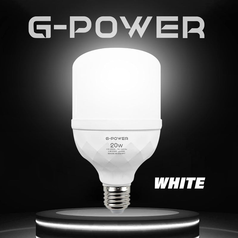 G-POWER GP563WE LED Lamp | Classic Design, 2000 Lumen, 20W - White