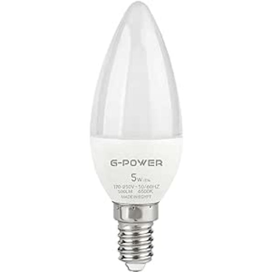 مصباح LED G-POWER GP559 | تصميم كلاسيكي، 500 لومن، 5 واط - أبيض دافئ