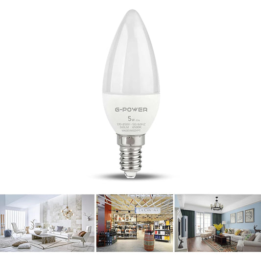 مصباح LED G-POWER GP559 | تصميم كلاسيكي، 500 لومن، 5 واط - أبيض دافئ