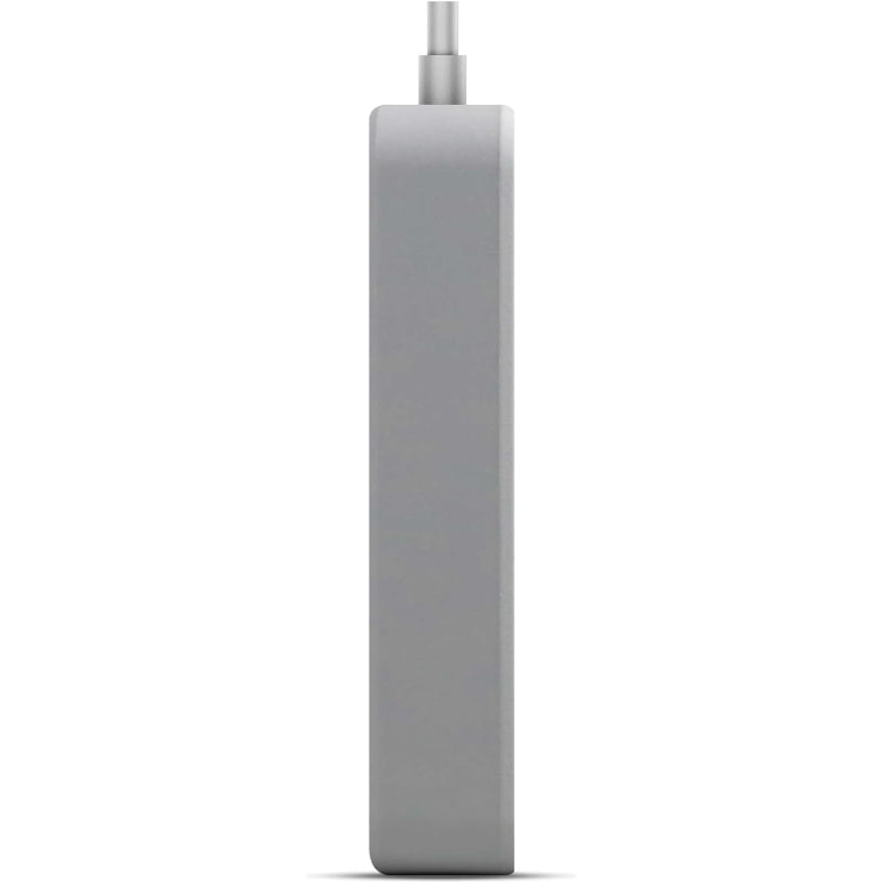 G-Power GP343 UK Power Strip | 3 Universal Sockets, 1 Fast Charge 18W, 1 Type-C 20W, 2 USB 2.4A, 220V - Black/Grey