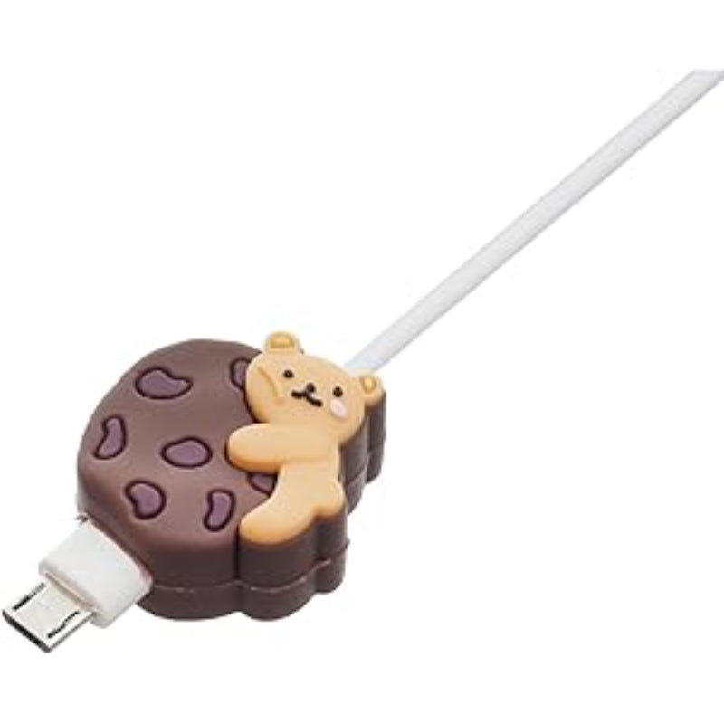 G-Power Silicone Cable Bite Protector Designed With Cute Bear Shaped For Charger Cable Protection - Multi Color