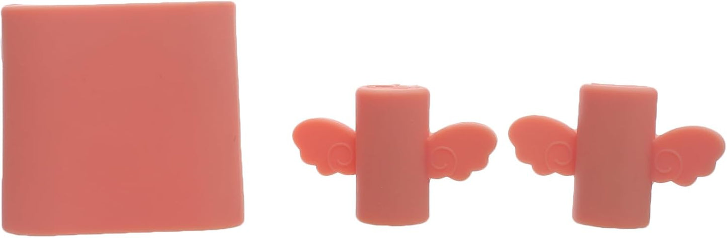 G-Power Hard Silicone Charger Protector and Two-Side Cable Protector | Simple Wings Design - Set of 3 Pieces - Simon