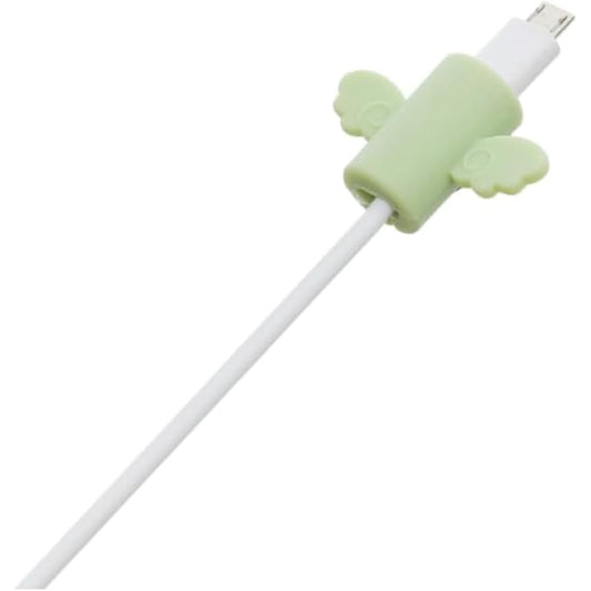 G-Power Silicone Cable Bite Protector | Cute Wing Shaped for Charger Cable Protection - Mint Green