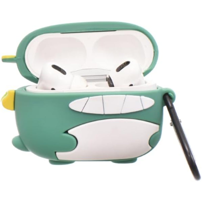 G-Power Silicone Full Cover Airpod Protective Case | Cute Dinosaur Shape with Ring Strap for Airpods Pro - Multi Color