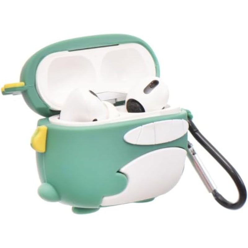 G-Power Silicone Full Cover Airpod Protective Case | Cute Dinosaur Shape with Ring Strap for Airpods Pro - Multi Color