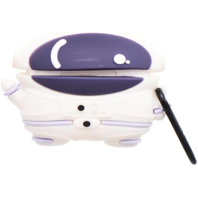 G-Power Silicone Full Cover Airpod Protective Case | Cute Astronaut Shape with Ring Strap for Airpods Pro - Multi Color