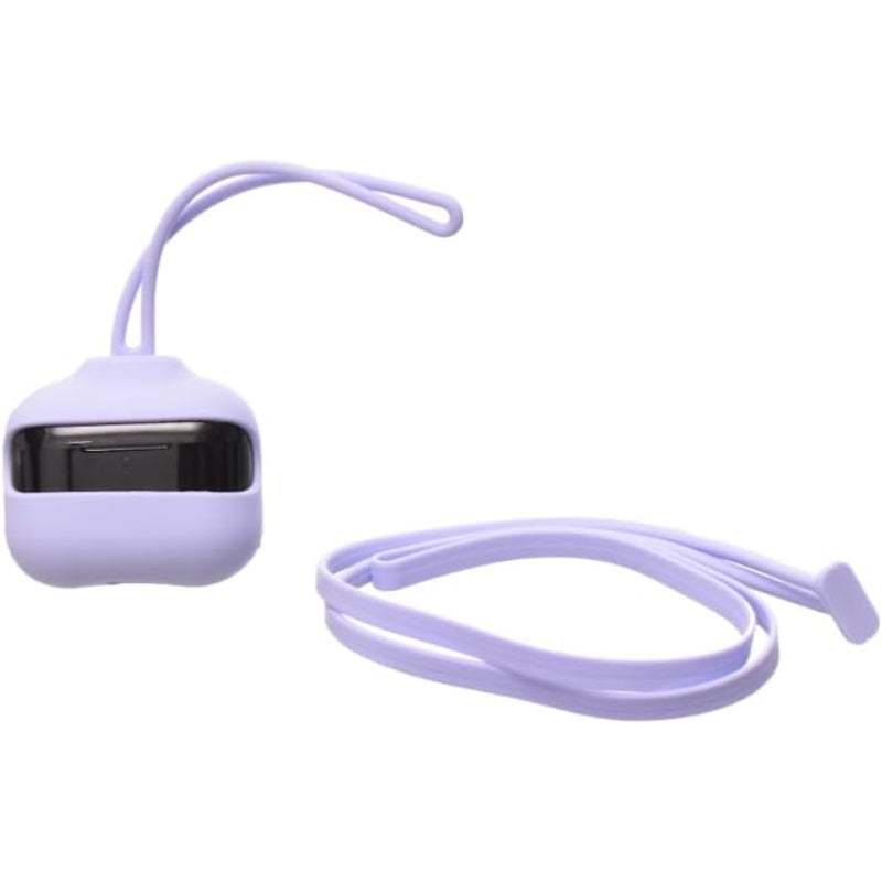 G-Power Silicone Airpod Protective Case | Easy Install, Wrist Strap with Neck Strap, Safe Edges for Airpods 3 - Set of 3 Pieces - Lavender