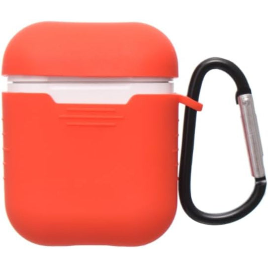 G-Power Silicone Airpod Protective Case | Safe Edges, Simple Design, Easy Install for Airpods 1/2 - Red