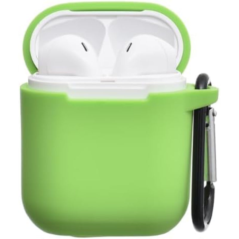 G-Power Silicone Airpod Protective Case | Safe Edges, Simple Design, Easy Install for Airpods 1/2 - Green