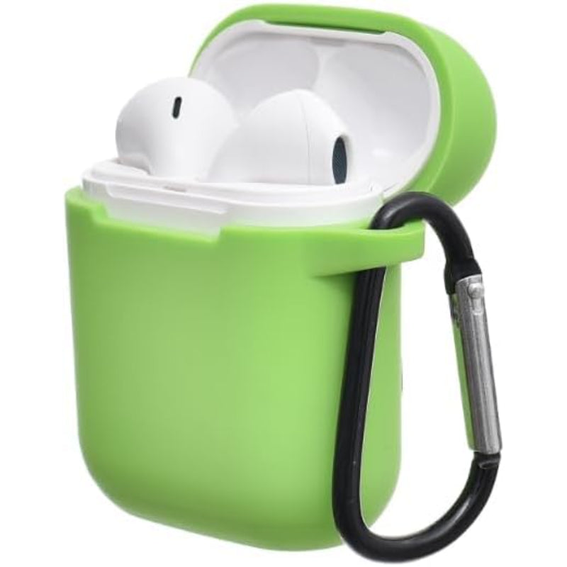 G-Power Silicone Airpod Protective Case | Safe Edges, Simple Design, Easy Install for Airpods 1/2 - Green