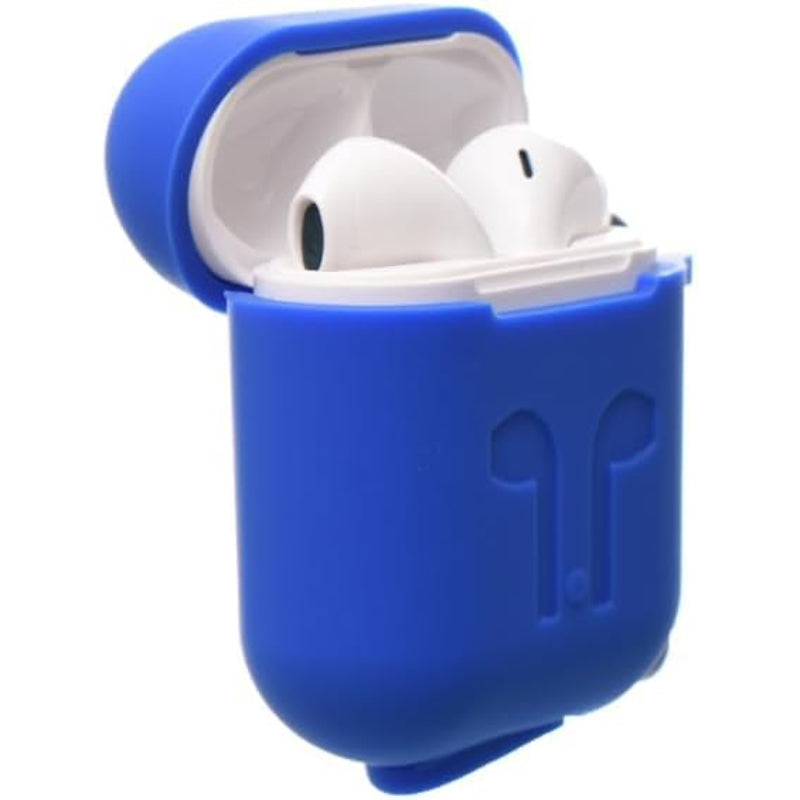 G-Power Silicone Airpod Protective Case | Safe Edges, Simple Design, Easy Install for Airpods 1/2 - Light Blue
