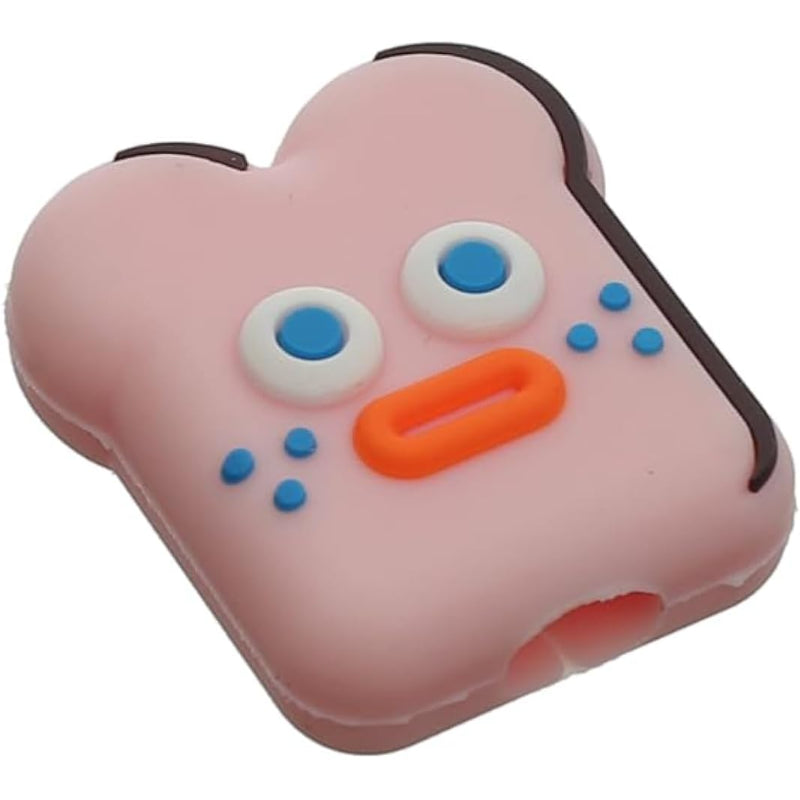 G-Power Silicone Cable Bite Protector | Cute Toast Shaped for Charger Cable Protection - Multi Color