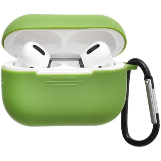 جراب حماية من السيليكون من جي-باور لأجهزة إيربود | حواف آمنة، تصميم بسيط، سهل التركيب لأجهزة إيربود برو - زيتوني فاتح