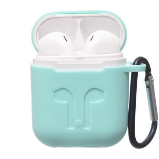 G-Power Silicone Airpod Protective Case Containing Safe Edges With Simple Design And Easy Install For Airpods 1/2 - Light Green