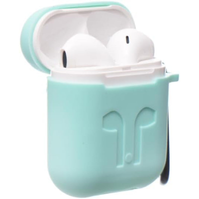 G-Power Silicone Airpod Protective Case Containing Safe Edges With Simple Design And Easy Install For Airpods 1/2 - Light Green