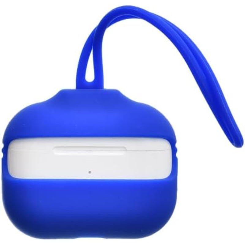 G-Power Silicone Airpod Protective Case | Easy Install, Wrist Strap with Neck Strap, Safe Edges for Airpods Pro - Set of 3 Pieces - Blue