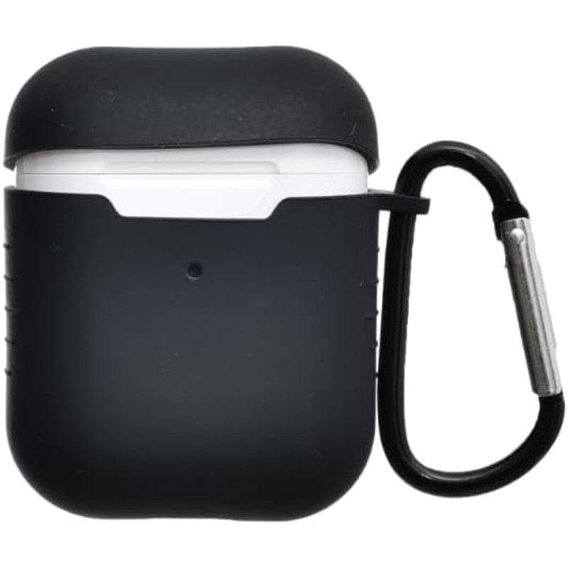 G-Power Silicone Airpod Protective Case | Safe Edges, Simple Design, Easy Install for Airpods 1/2 - Black