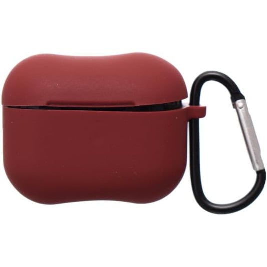 جراب حماية من السيليكون من جي-باور لأجهزة إيربودز | حواف آمنة، تصميم بسيط، سهل التركيب لأجهزة إيربودز ٣ - نبيذي