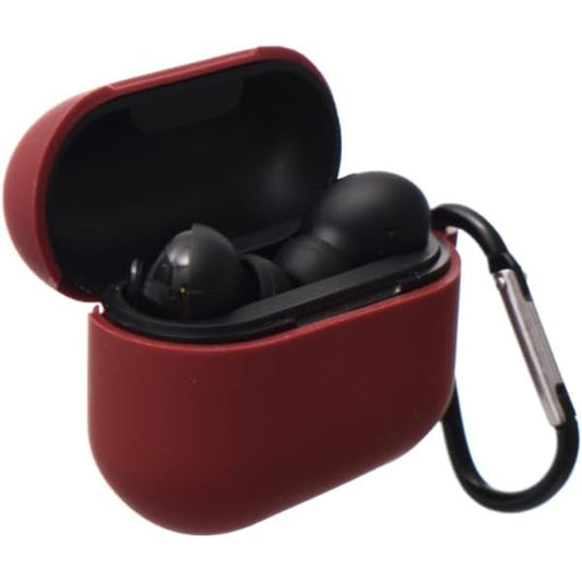 جراب حماية من السيليكون من جي-باور لأجهزة إيربودز | حواف آمنة، تصميم بسيط، سهل التركيب لأجهزة إيربودز ٣ - نبيذي