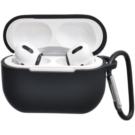 جراب حماية من السيليكون من جي باور لأجهزة إيربود | حواف آمنة، تصميم بسيط، سهل التركيب لأجهزة إيربود برو - أسود