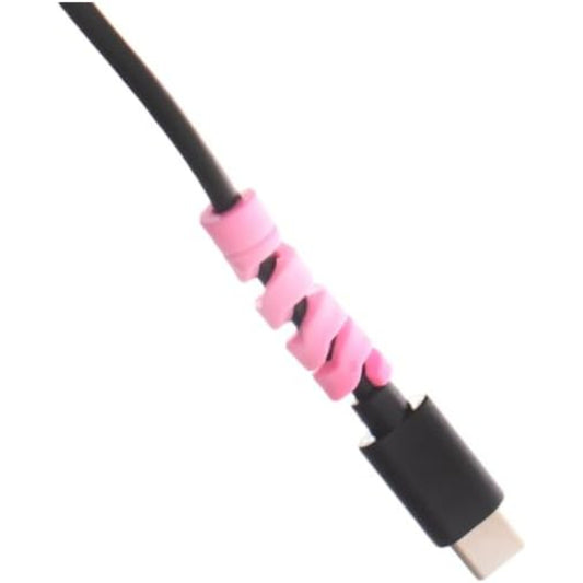 G-Power Silicone Cable Bite Protector Kit | Colorful Twisted Shaped for Charger Cable Protection - Set of 4 Pieces - Multi Color