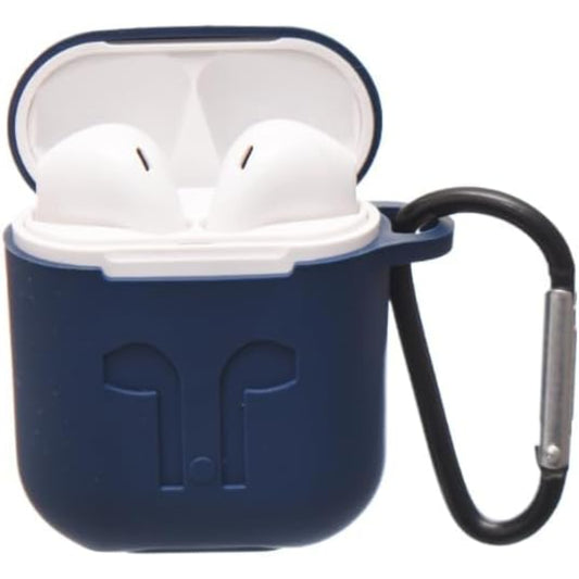 G-Power Silicone Airpod Protective Case | Safe Edges, Simple Design, Easy Install for Airpods 1/2 - Navy