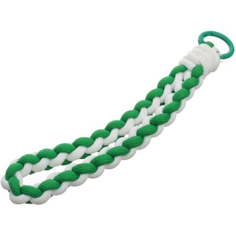 G-Power Fabric Modern Design Mobile Phone Lanyard With Silicone Anti-Lost Mobile Holder Card And Metal Key Ring For Multi Device Set Of 2 Pieces - White Green