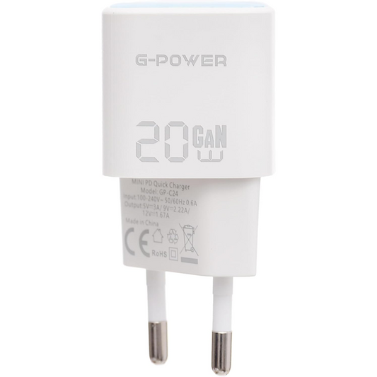 G-Power GP-C24 20W Single USB-C - Blue