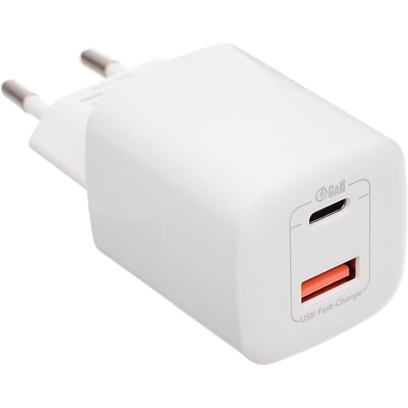 G-Power GP-C5 45W Dual USB Charger | USB-A & USB-C, Quick Charge 3.0 - White