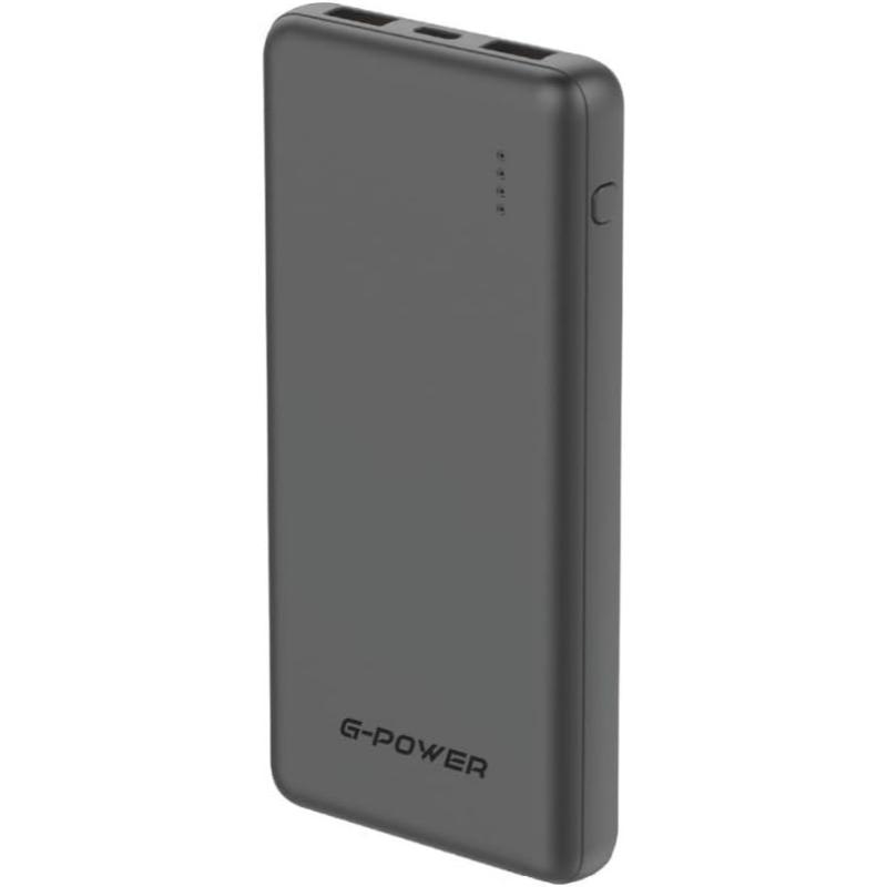 جي-باور GP-PB014 باور بانك | 10,000mAh، 2 منفذ USB ومنفذ Type-C، شحن سريع 22.5 واط - أسود