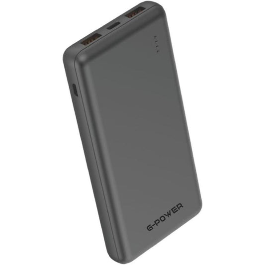 G-Power GP-PB014 Power Bank | 10,000mAh, 2 USB & Type-C Ports, 22.5W Quick Charge - Black