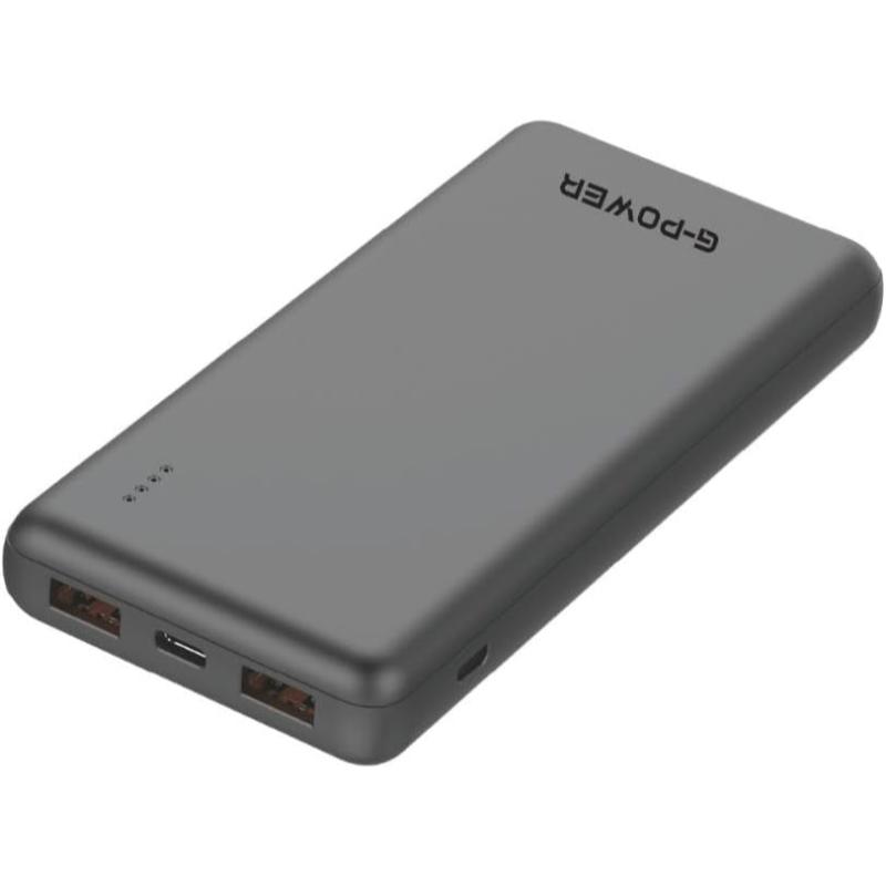 G-Power GP-PB014 Power Bank | 10,000mAh, 2 USB & Type-C Ports, 22.5W Quick Charge - Black
