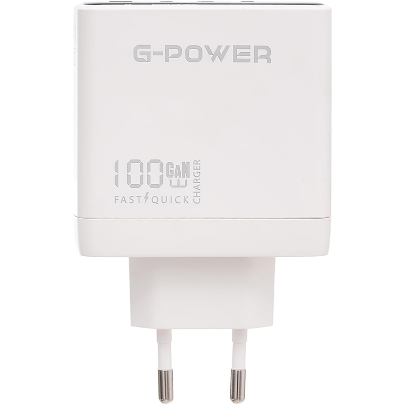 G-Power GP-C17 100W 4-Port Charger | USB-A & 3 USB-C, Quick Charge 3.0 - White