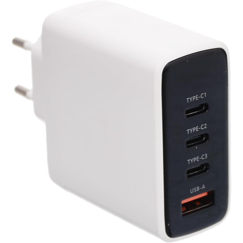 G-Power GP-C17 100W 4-Port Charger | USB-A & 3 USB-C, Quick Charge 3.0 - White