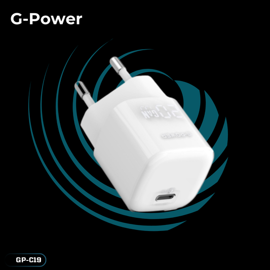 G-Power GP-C19 20W USB-C Charger | Qualcomm Quick Charge - White