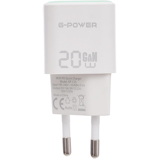 G-Power GP-C25 20W Single USB-C - Green
